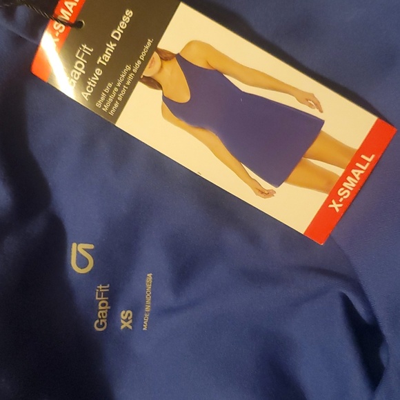 Gap Fit - Sporty blue Mini Dress with Built-in Shorts & Bra (Size xs) - Picture 5 of 6